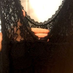 Torrid stretch lace peplum top